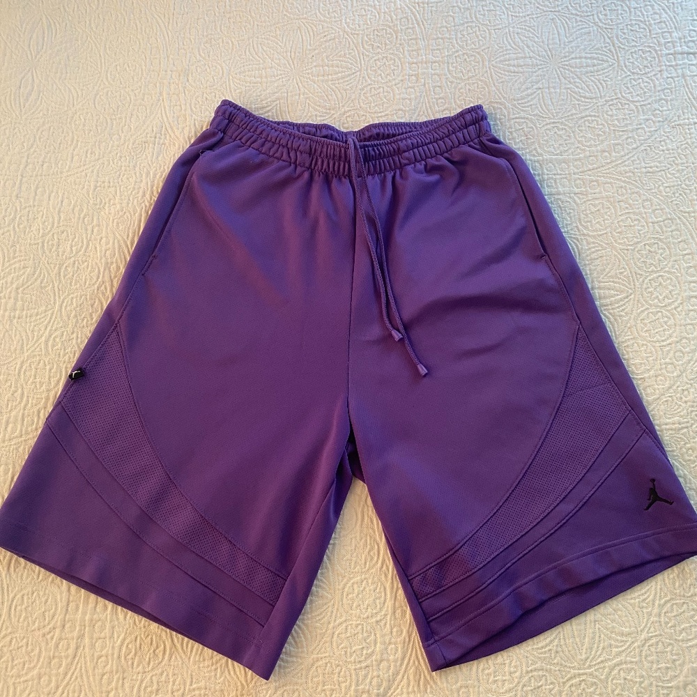 Jordan shorts size large color purple